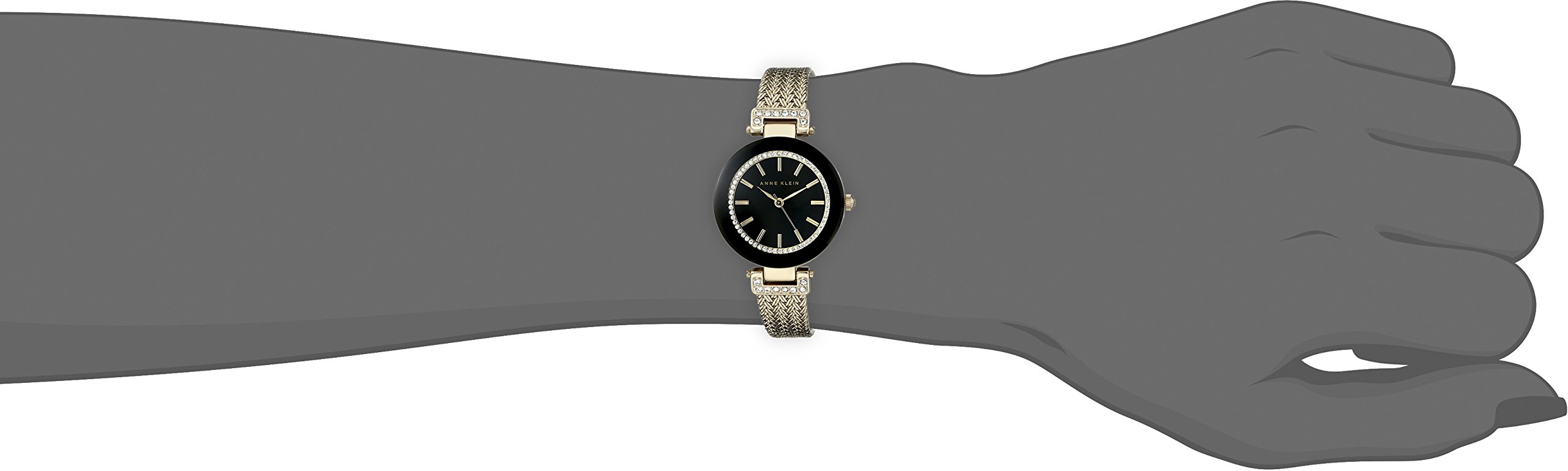 Anne Klein Women’s Swarovski Crystal Accented Mesh Bracelet Watch