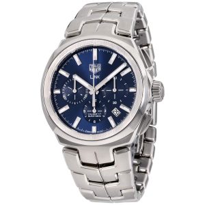 Tag Heuer Link Blue Dial Stainless Steel Men’s Watch (Model: CBC2112.BA0603)