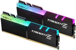 G.Skill Trident Z RGB Series 32GB (2 x 16GB) 288-Pin SDRAM PC4-28800 DDR4 3600MHz CL18-22-22-42 1.35V Desktop Memory Model F4-3600C18D-32GTZR