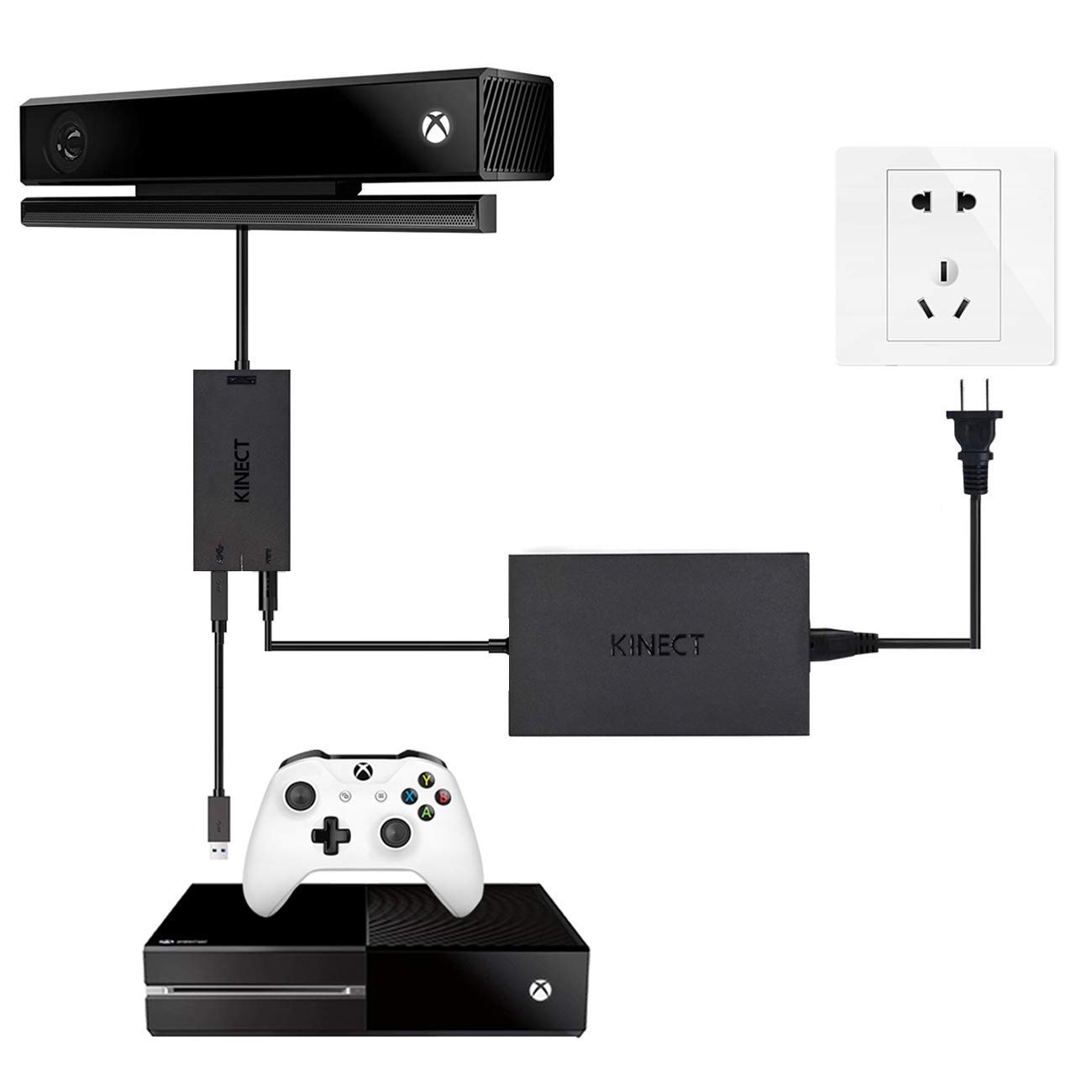 Xbox One Kinect Adapter, Windows 8 10 PC Adapter