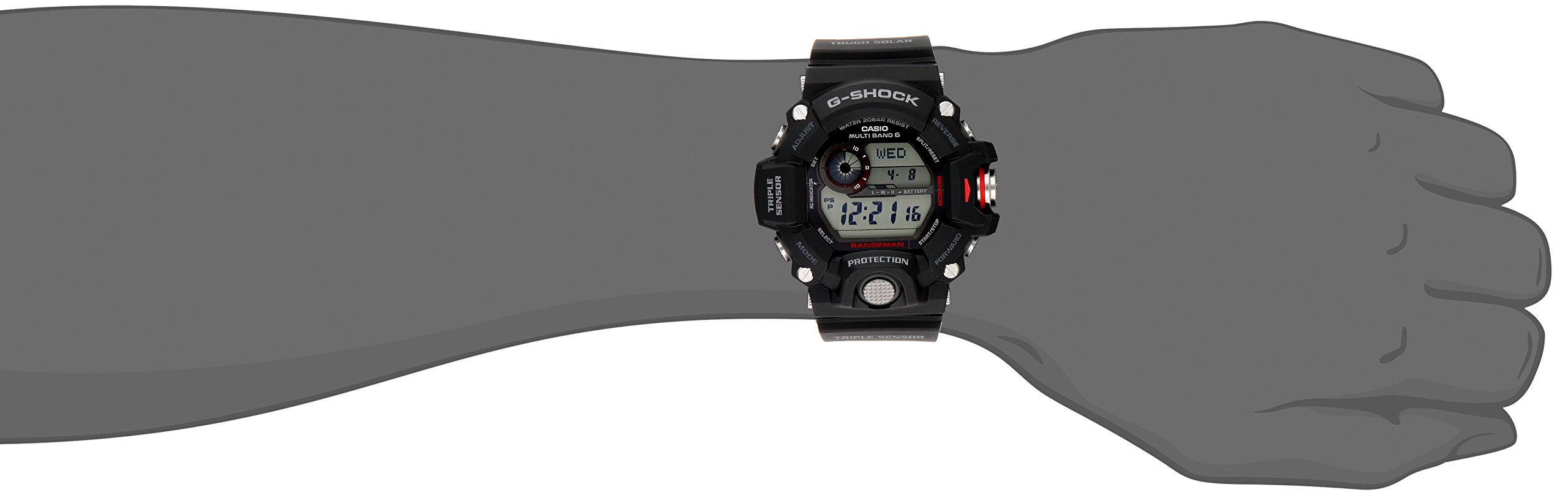 Casio Men’s GW9400 Rangeman G-Shock Solar Atomic Watch