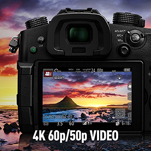 PANASONIC LUMIX GH5 4K Digital Camera, 20.3 Megapixel Mirrorless Camera with Digital Live MOS Sensor, 5-Axis Dual I.S. 2.0, 4K 4:2:2 10-Bit Video, Full-Size HDMI Out, 3.2-Inch LCD, DC-GH5 (Black)