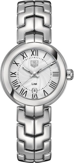 Tag Heuer Women’s Link Silver Tone Roman Numeral Watch (Model: WAT1416.BA0954)