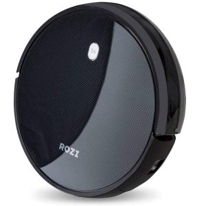 Robot Vacuum Cleaner High Suction 1600Pa,Auto Self-Charging Robotic Vacuum Cleaner,Super Quiet,4 Cleaning Modes, Robot Vacuum for Hard Floor & Low Pile Carpet( Black),Rozi
