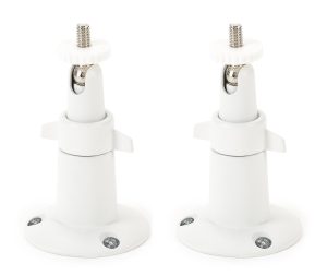 Adjustable Metal Wall Mount Compatible with Arlo Ultra, Pro, Pro 2, Pro 3 & Other Compatible Models (2-Pack, White)