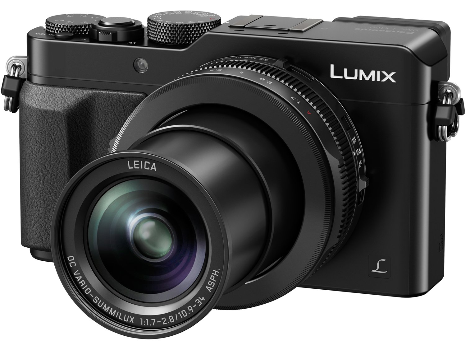 PANASONIC LUMIX LX100 4K Point and Shoot Camera, 3.1X LEICA DC Vario-SUMMILUX F1.7-2.8 Lens with Power O.I.S., 12.8 Megapixel, DMC-LX100K (USA BLACK)