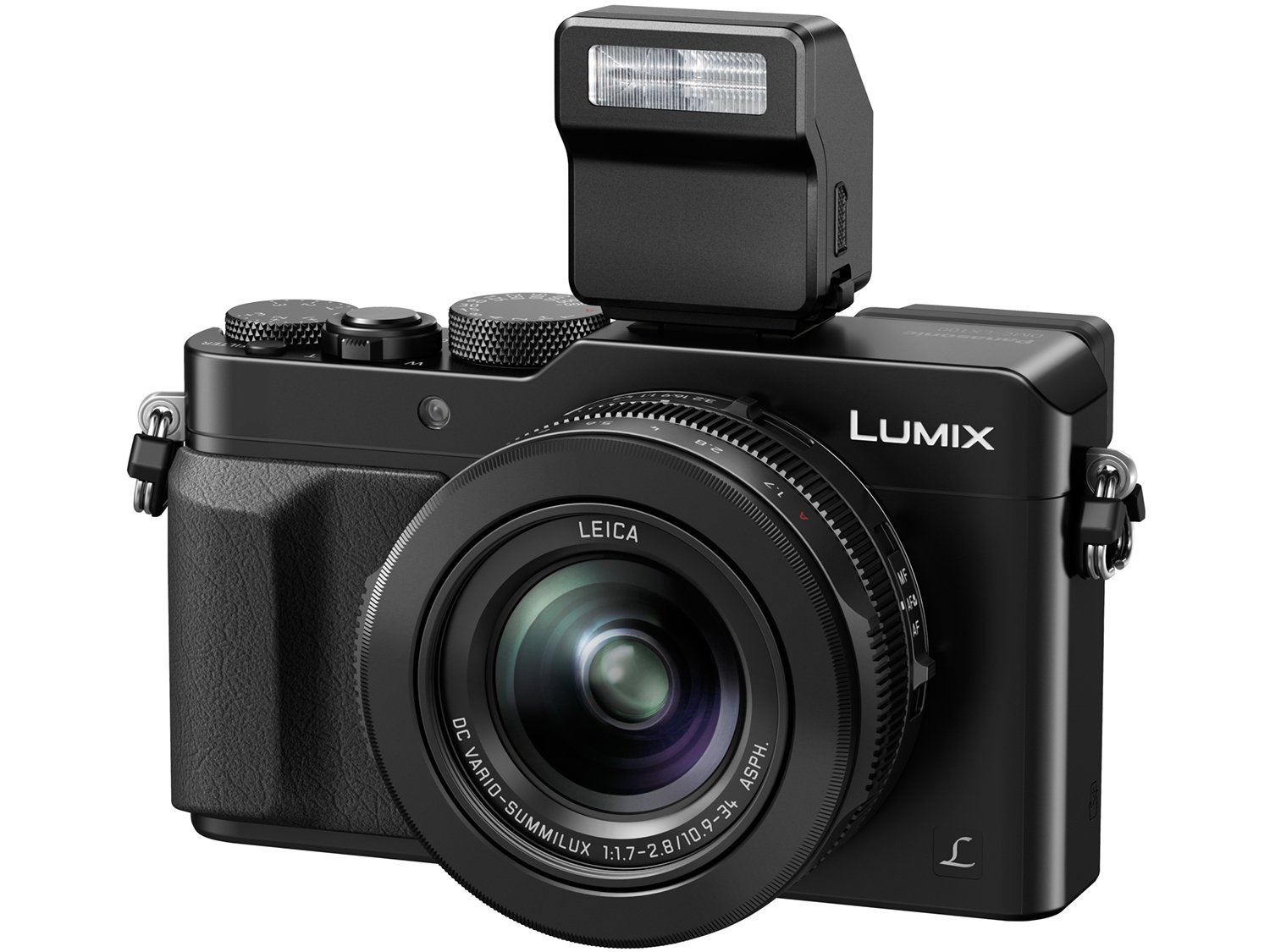 PANASONIC LUMIX LX100 4K Point and Shoot Camera, 3.1X LEICA DC Vario-SUMMILUX F1.7-2.8 Lens with Power O.I.S., 12.8 Megapixel, DMC-LX100K (USA BLACK)