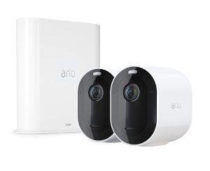 Arlo Pro 3 – Wire-Free Security 2 Camera System | 2K with HDR, Indoor/Outdoor, Color Night Vision, Spotlight, 160° View, 2-Way Audio, Siren