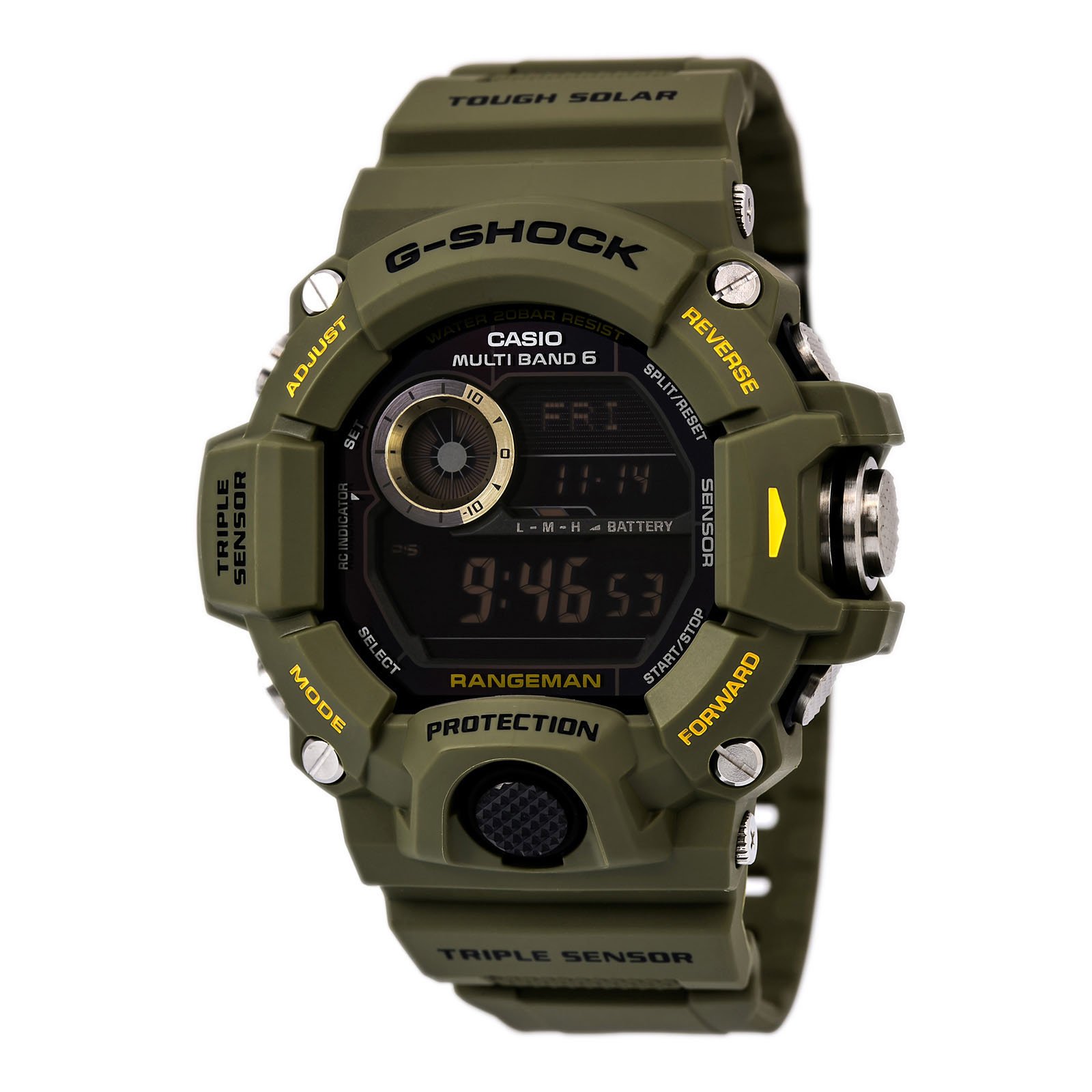 Casio Men’s GW9400 Rangeman G-Shock Solar Atomic Watch