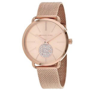 Michael Kors Women’s Portia Watch- Three Hand Quartz Movement Wrist Watch with Second Hand subdial