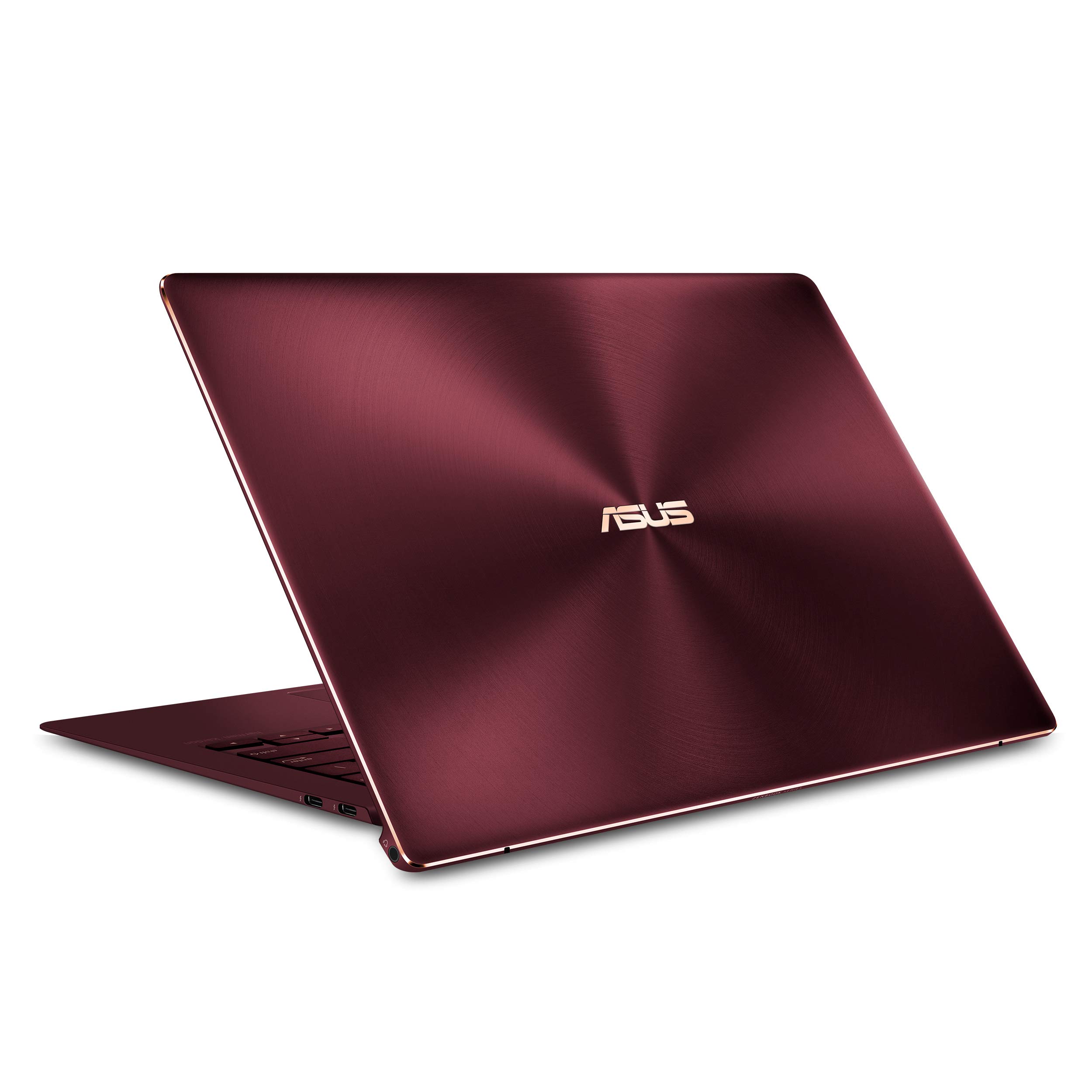 ASUS ZenBook S Ultra-thin and light 13.3-inch Full HD Laptop, Intel Core i7-8550U, 8GB RAM, 256GB M.2 SSD, Windows 10 Pro, Thunderbolt, Burgundy Red