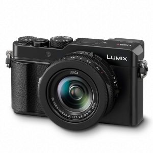 Panasonic Lumix LX100 II Large Four Thirds 21.7 MP Multi Aspect Sensor 24-75mm Leica DC VARIO-SUMMILUX F1.7-2.8 Lens Wi-Fi and Bluetooth Camera with 3″ LCD, Black (DC-LX100M2)