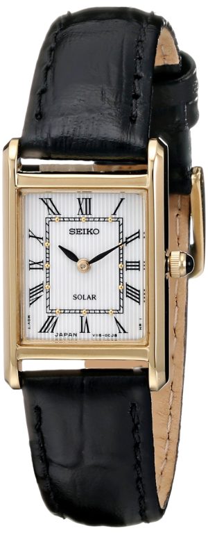 Seiko Women’s Leather Strap Solar Dress Watch