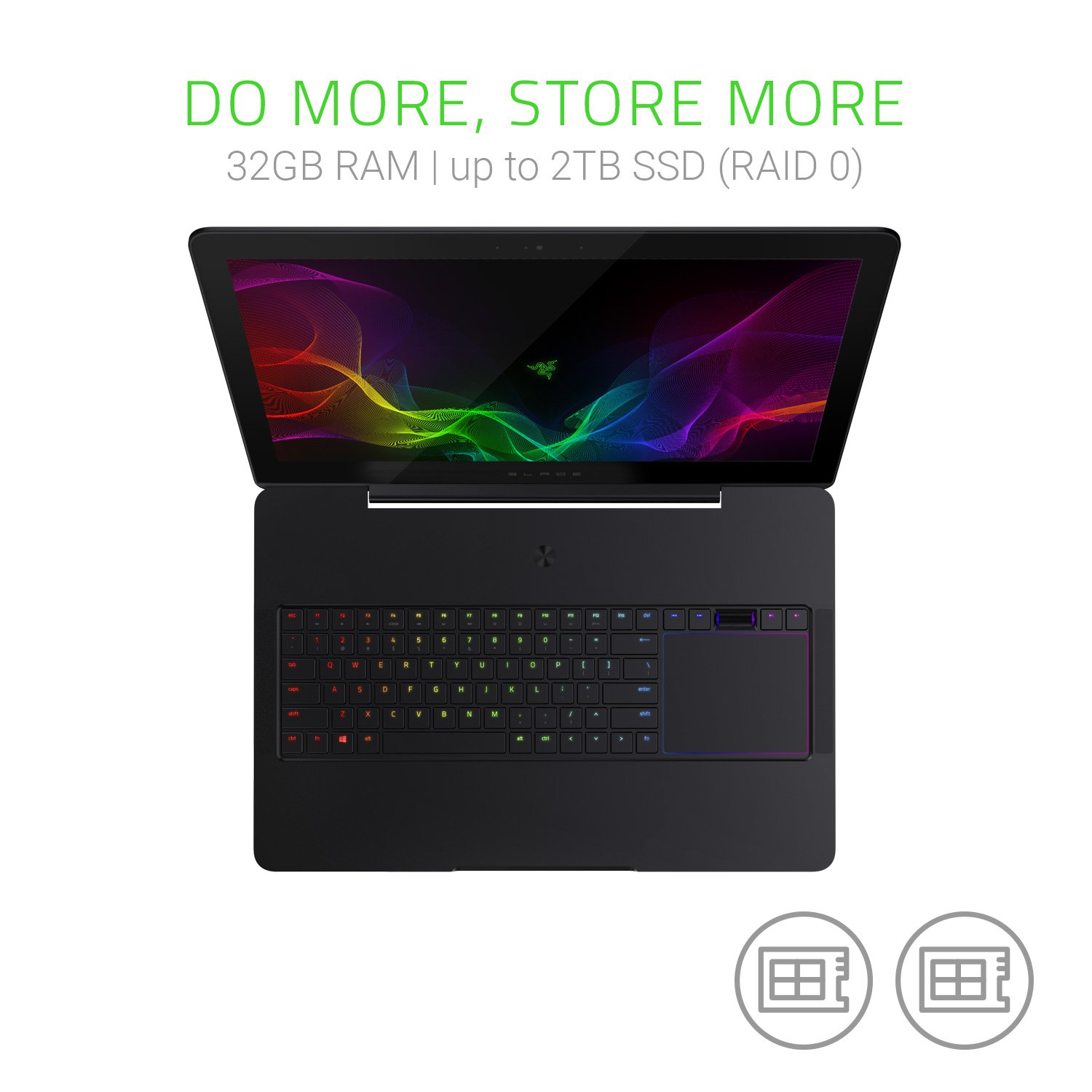 Razer Blade Pro 17: Gaming Laptop – 4K Touchscreen – Intel Quad-Core Overclocked i7-7820HK – NVIDIA GeForce GTX 1080 – DDR4 32GB RAM – 512GB NVMe