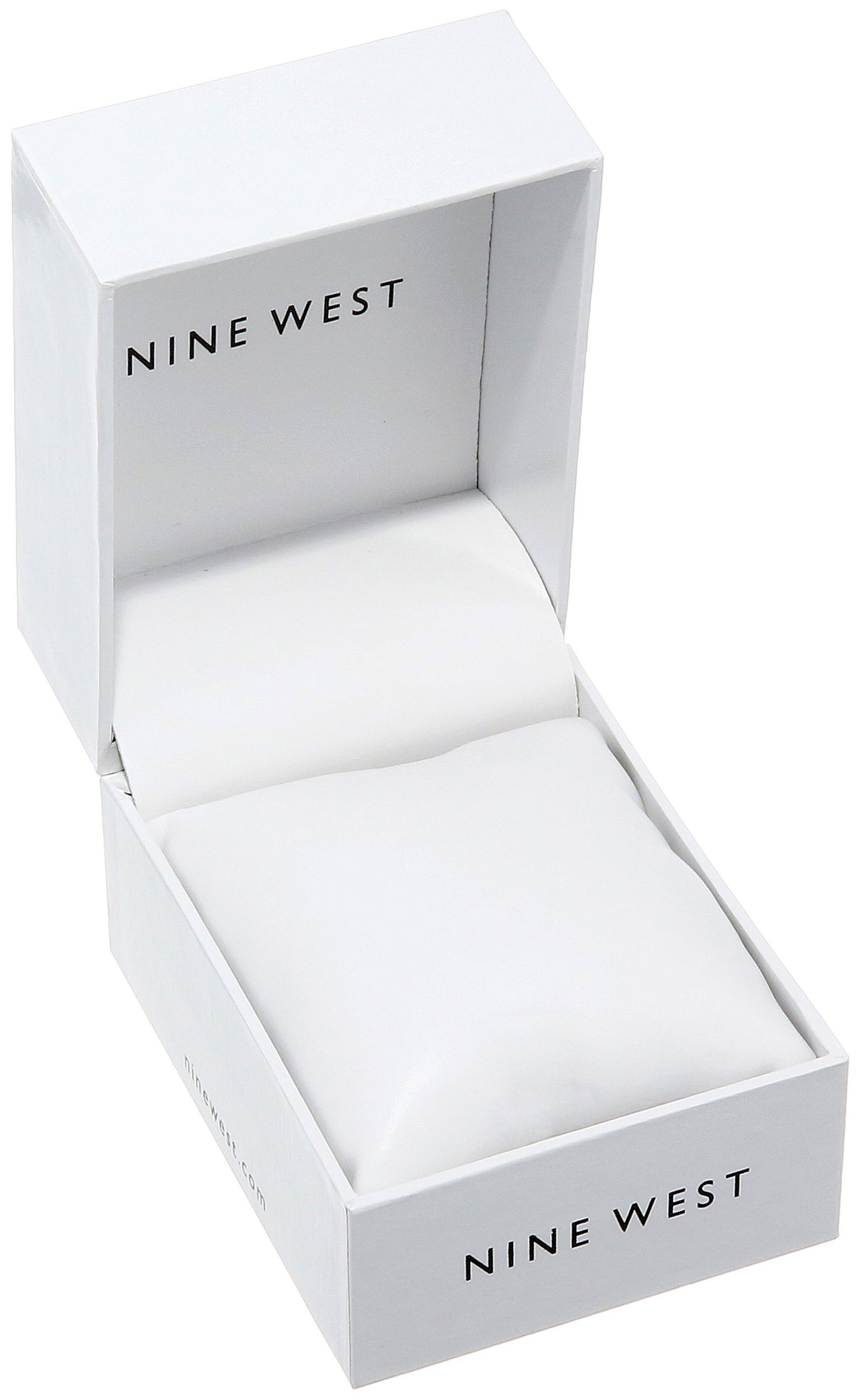 Nine West Women’s NW/2134RGPK Rose Gold-Tone and Pink Strap Watch