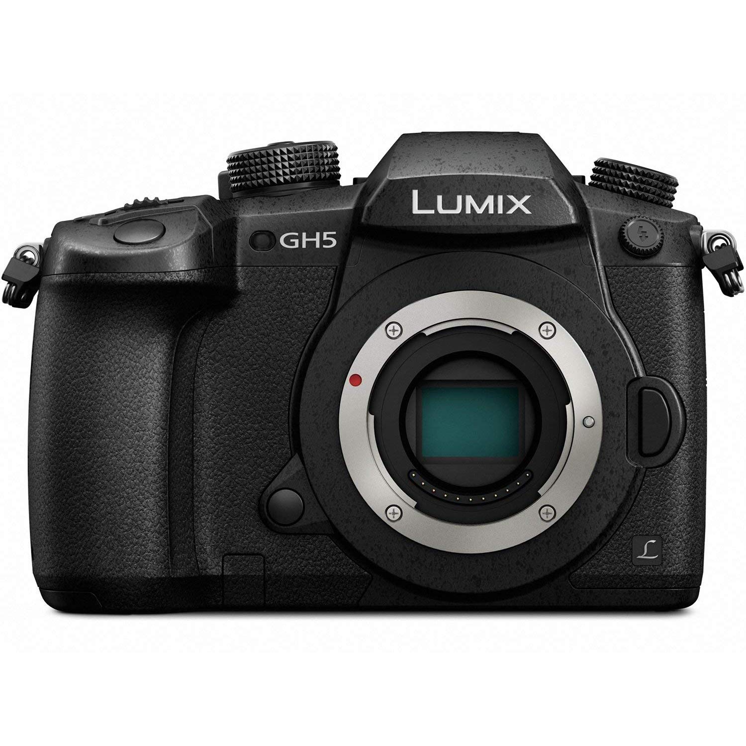 PANASONIC LUMIX GH5 4K Digital Camera, 20.3 Megapixel Mirrorless Camera with Digital Live MOS Sensor, 5-Axis Dual I.S. 2.0, 4K 4:2:2 10-Bit Video, Full-Size HDMI Out, 3.2-Inch LCD, DC-GH5 (Black)