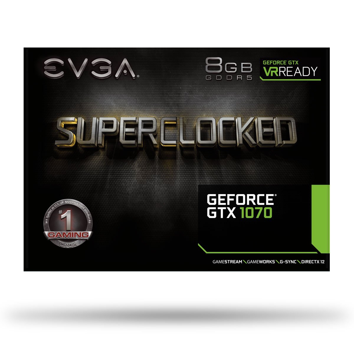 EVGA GeForce GTX 1070 SC GAMING ACX 3.0, 8GB GDDR5, LED, DX12 OSD Support (PXOC) Graphics Card 08G-P4-6173-KR