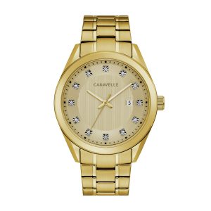 Caravelle by Bulova Gold Tone Dress Watch (Model: 44B125)