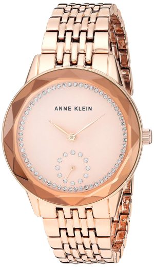 Anne Klein Women’s Swarovski Crystal Accented Bracelet Watch