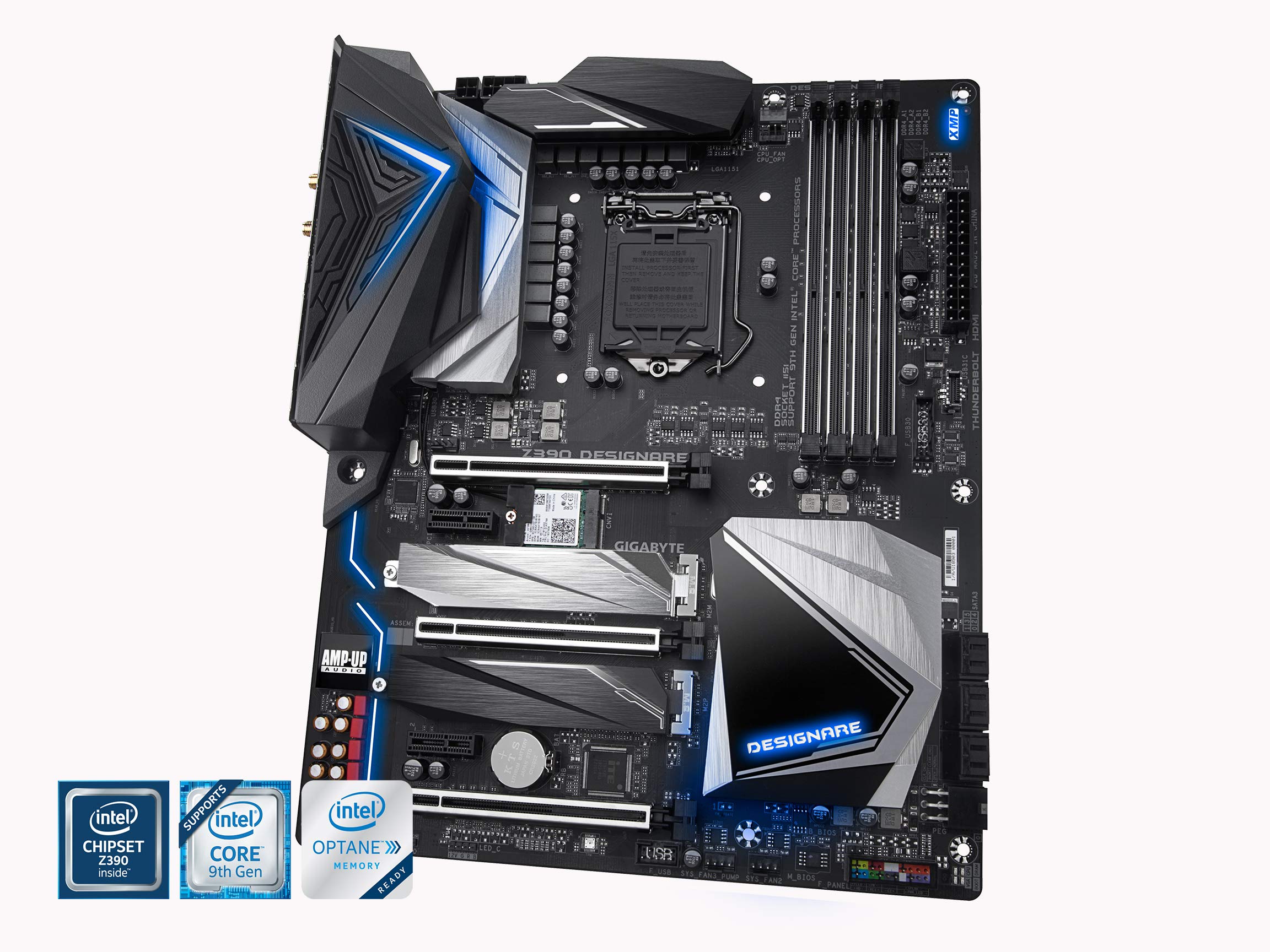 GIGABYTE Z390 DESIGNARE Gigabyte (Intel LGA1151/Z390/ATX/2xM.2/Thunderbolt 3/Onboard AC Wifi/12+1 Phases Digital Vrm/Motherboard)