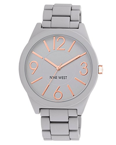 Nine West Gray Textured Bracelet Watch