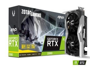 ZOTAC GAMING GeForce RTX 2060 AMP 6GB GDDR6 192-bit Gaming Graphics Card, Super Compact, IceStorm 2.0, ZT-T20600D-10M