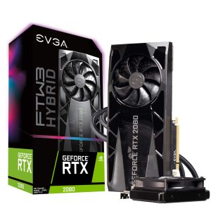 EVGA GeForce RTX 2080 FTW3 Ultra Hybrid Gaming, 8GB GDDR6, RGB LED & iCX2 Technology – 9 Thermal Sensors Graphics Card