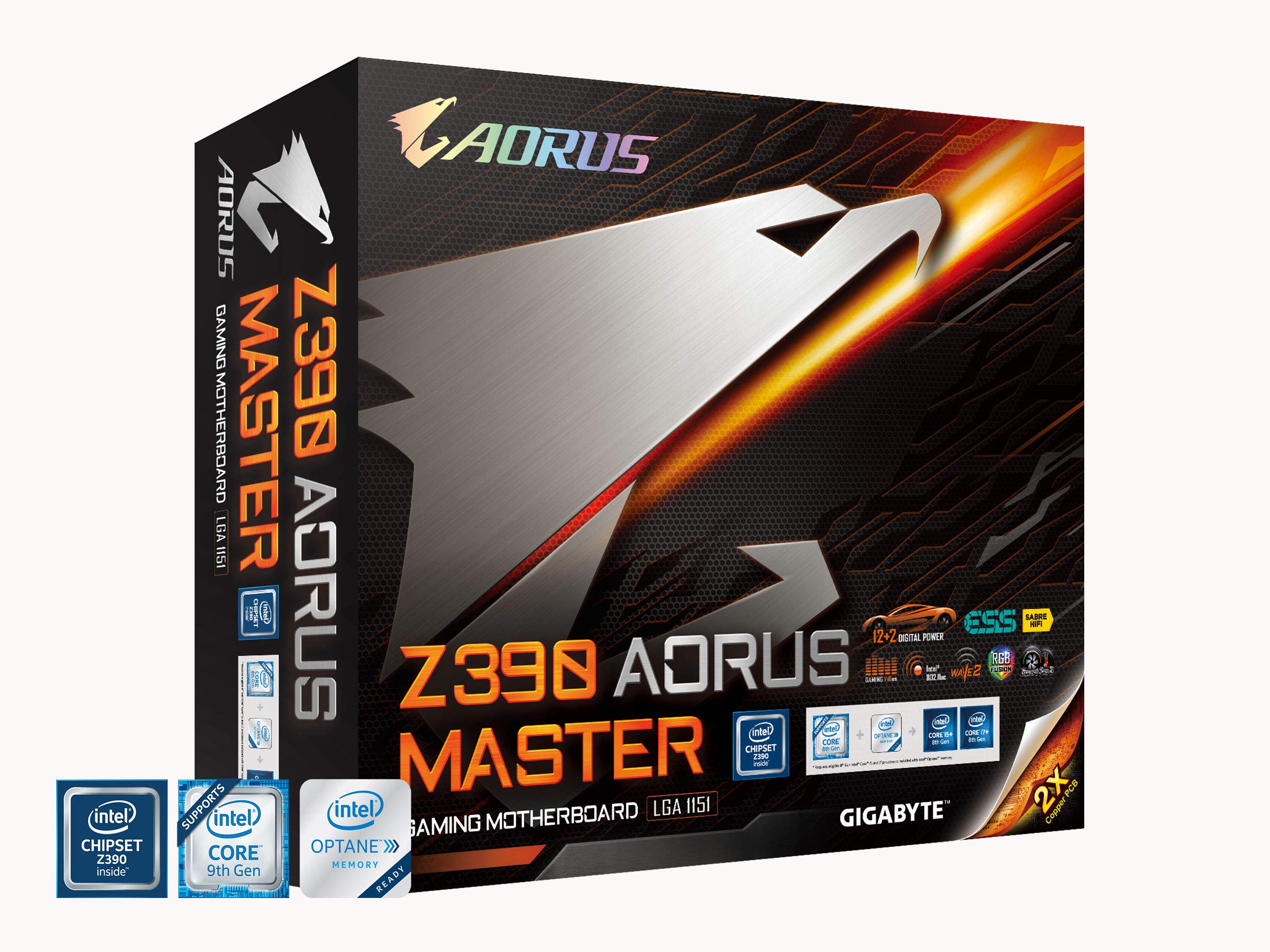 Gigabyte Z390 AORUS Master (Intel LGA1151/Z390/ATX/3xM.2 Thermal Guard/Onboard AC Wi-Fi/ESS Sabre DAC/Gaming Motherboard)