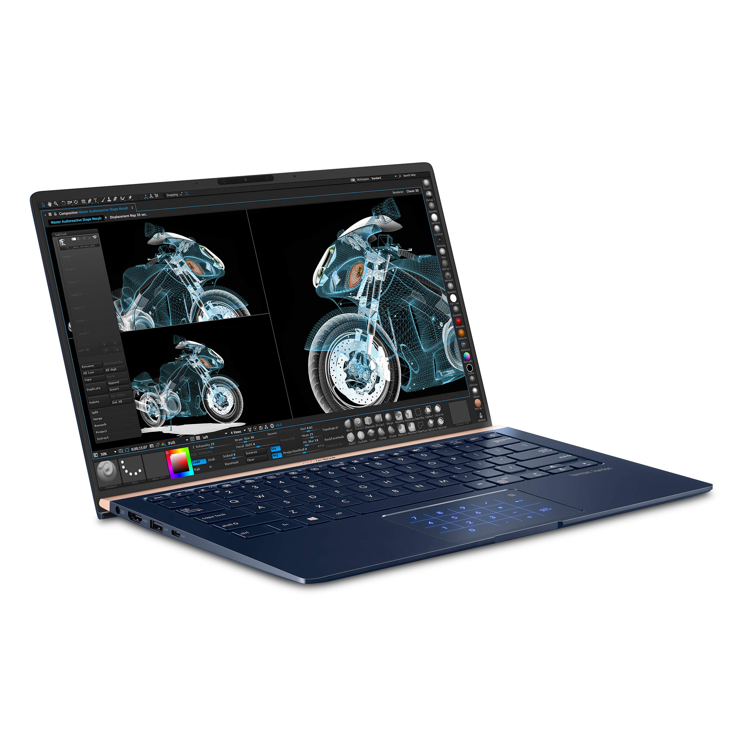 ASUS ZenBook 14 Ultra-Slim Laptop, 8th-Gen Intel Core i7-8565U, 16GB LPDDR3, 512GB PCIe SSD, MX150, Windows 10 – Royal Blue