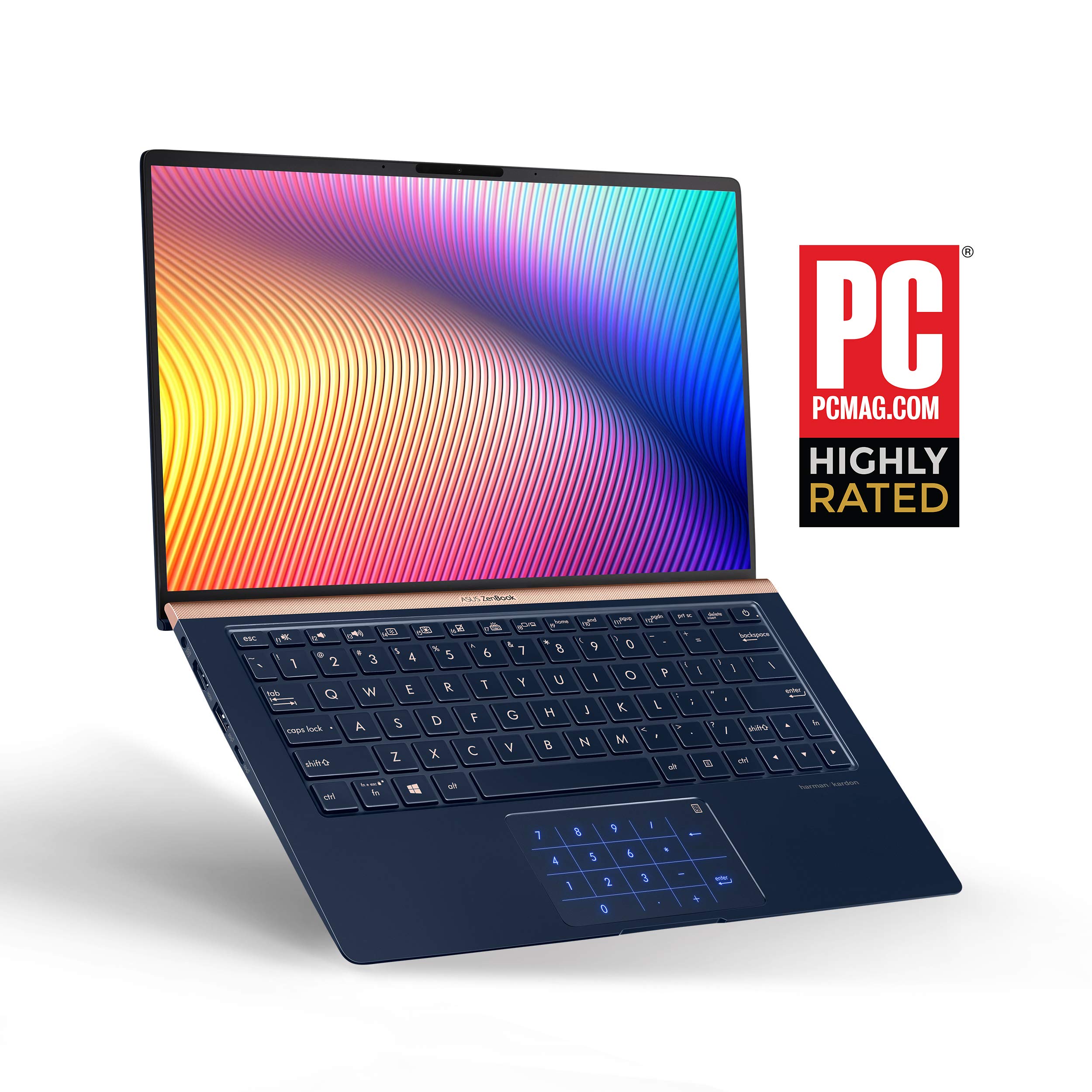 ASUS ZenBook 14 Ultra-Slim Laptop, 8th-Gen Intel Core i7-8565U, 16GB LPDDR3, 512GB PCIe SSD, MX150, Windows 10 – Royal Blue