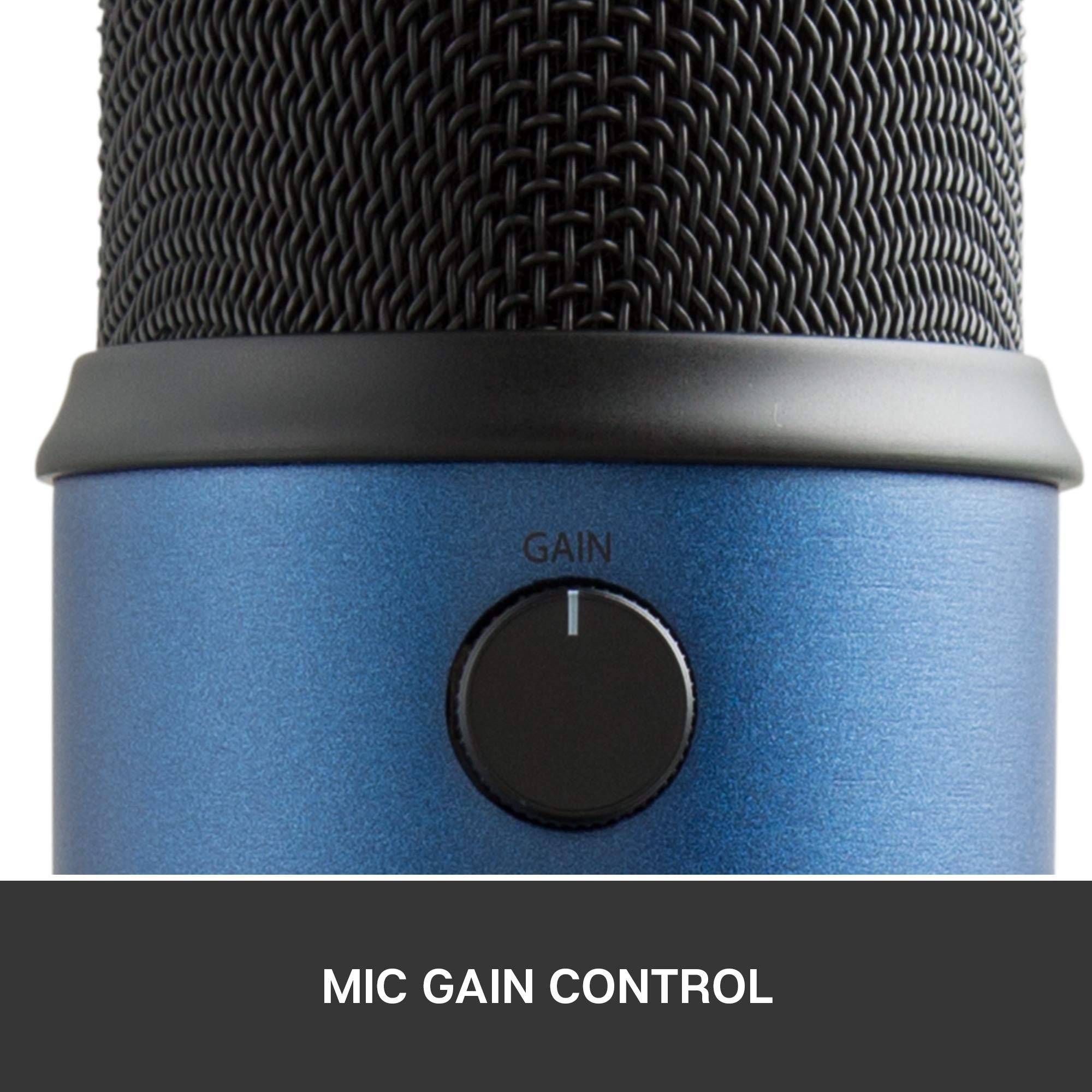 BLUE Yeti USB Microphone, Midnight, Mic Only (988-000101)