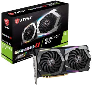 MSI Gaming GeForce GTX 1660 128-Bit HDMI/DP 6GB GDRR5 HDCP Support DirectX 12 Dual Fan VR Ready OC Graphics Card (GTX 1660 Gaming X 6G)