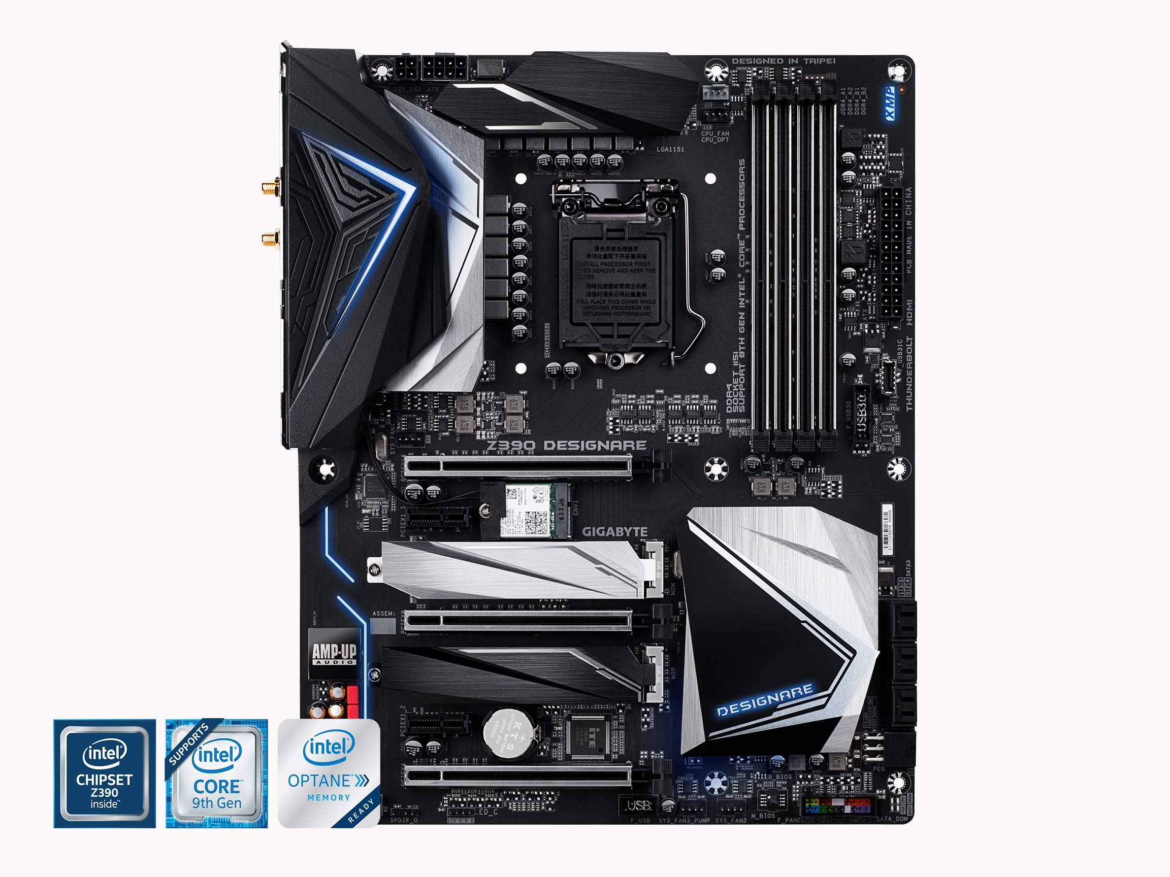 GIGABYTE Z390 DESIGNARE Gigabyte (Intel LGA1151/Z390/ATX/2xM.2/Thunderbolt 3/Onboard AC Wifi/12+1 Phases Digital Vrm/Motherboard)