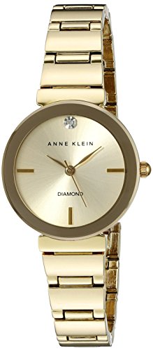 Anne Klein Women’s Diamond-Accented Bracelet Watch