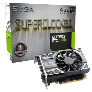 EVGA GeForce GTX 1050 Ti SC Gaming, 4GB GDDR5, DX12 OSD Support (PXOC) Graphics Card 04G-P4-6253-KR