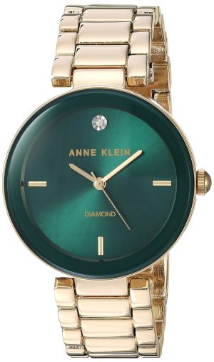 Anne Klein Women’s Genuine Diamond Dial Bracelet Watch