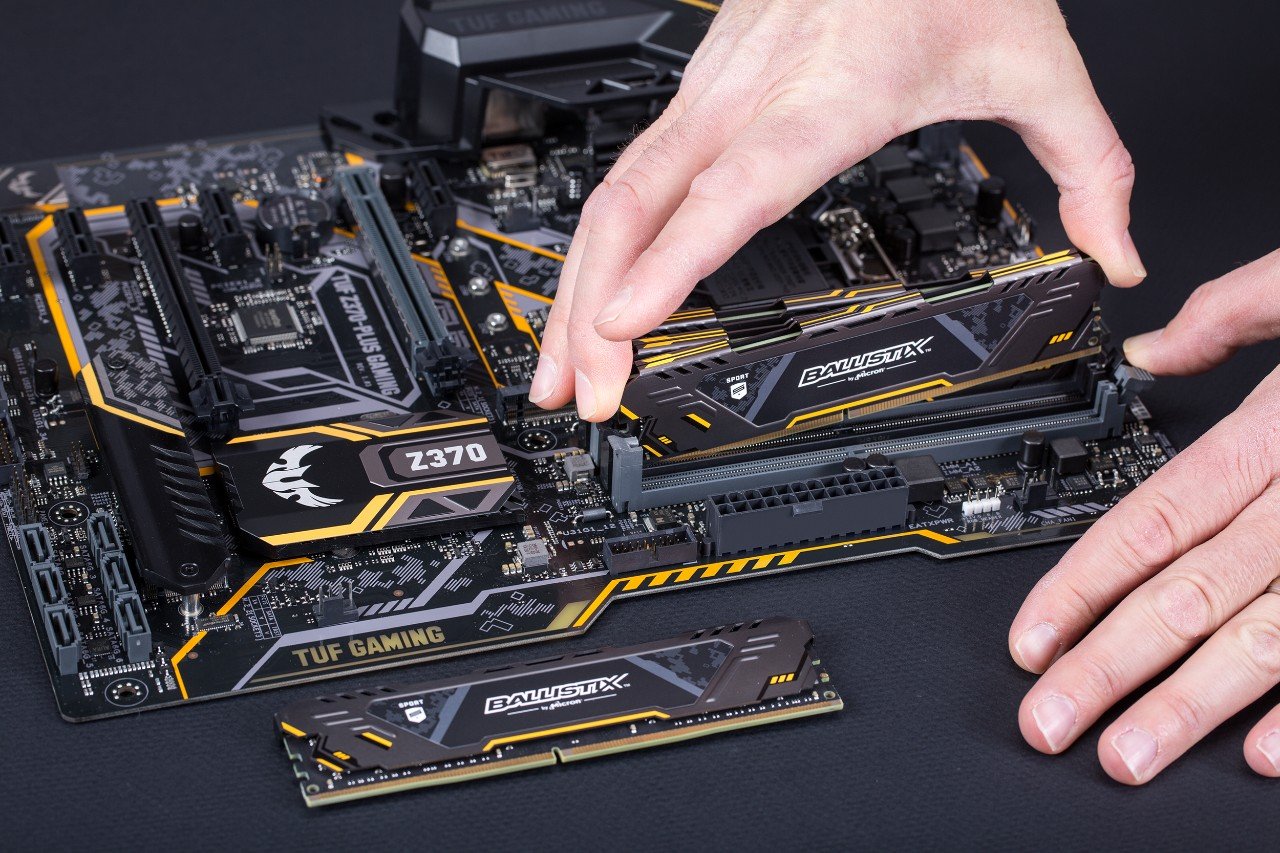 Crucial Ballistix Sport AT 3200 MHz DDR4 DRAM Desktop Gaming Memory Kit 64GB (16GBx4) CL16 BLS4K16G4D32AEST
