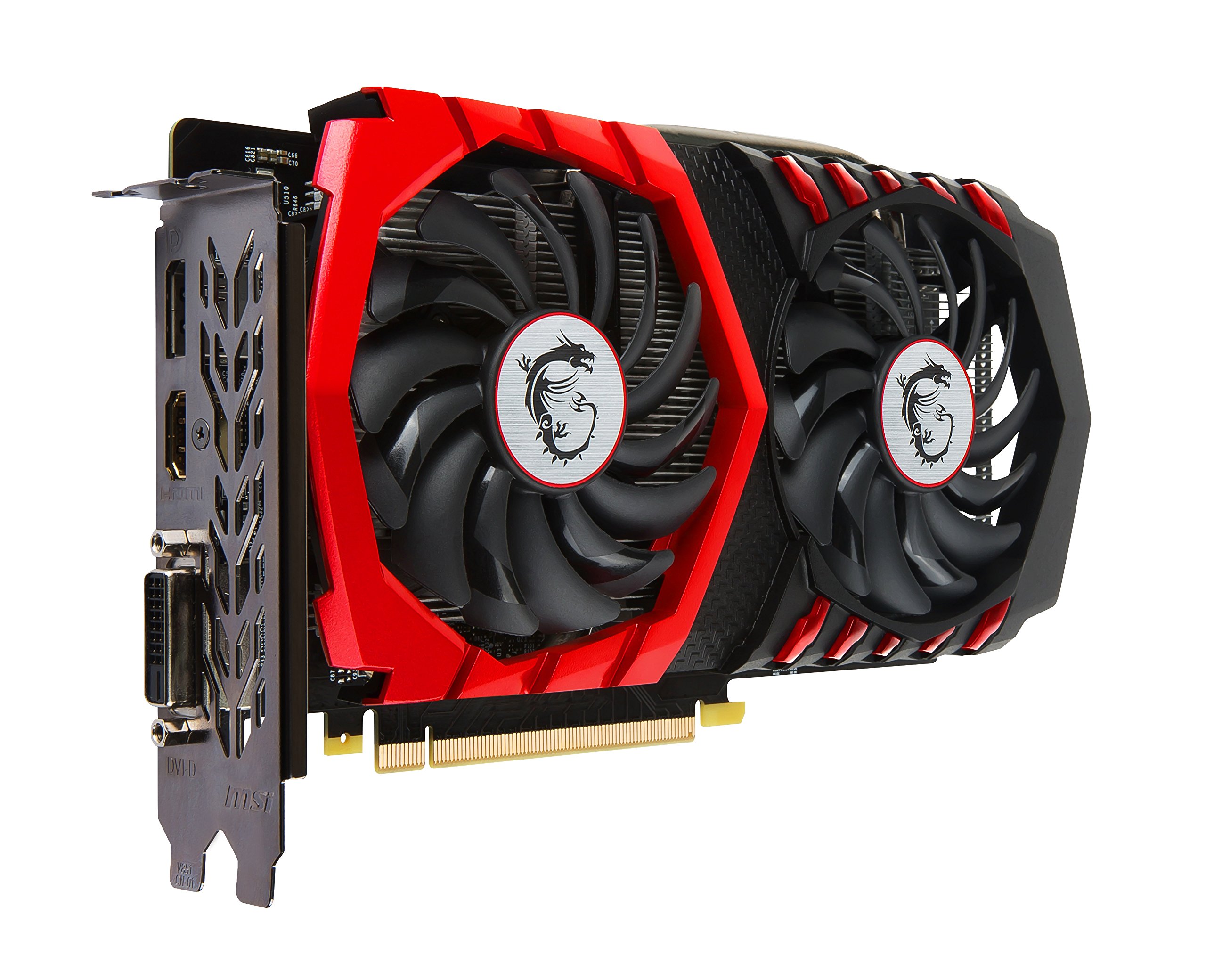MSI Computer Video Graphic Cards GeForce GTX 1050 TI Gaming X 4G