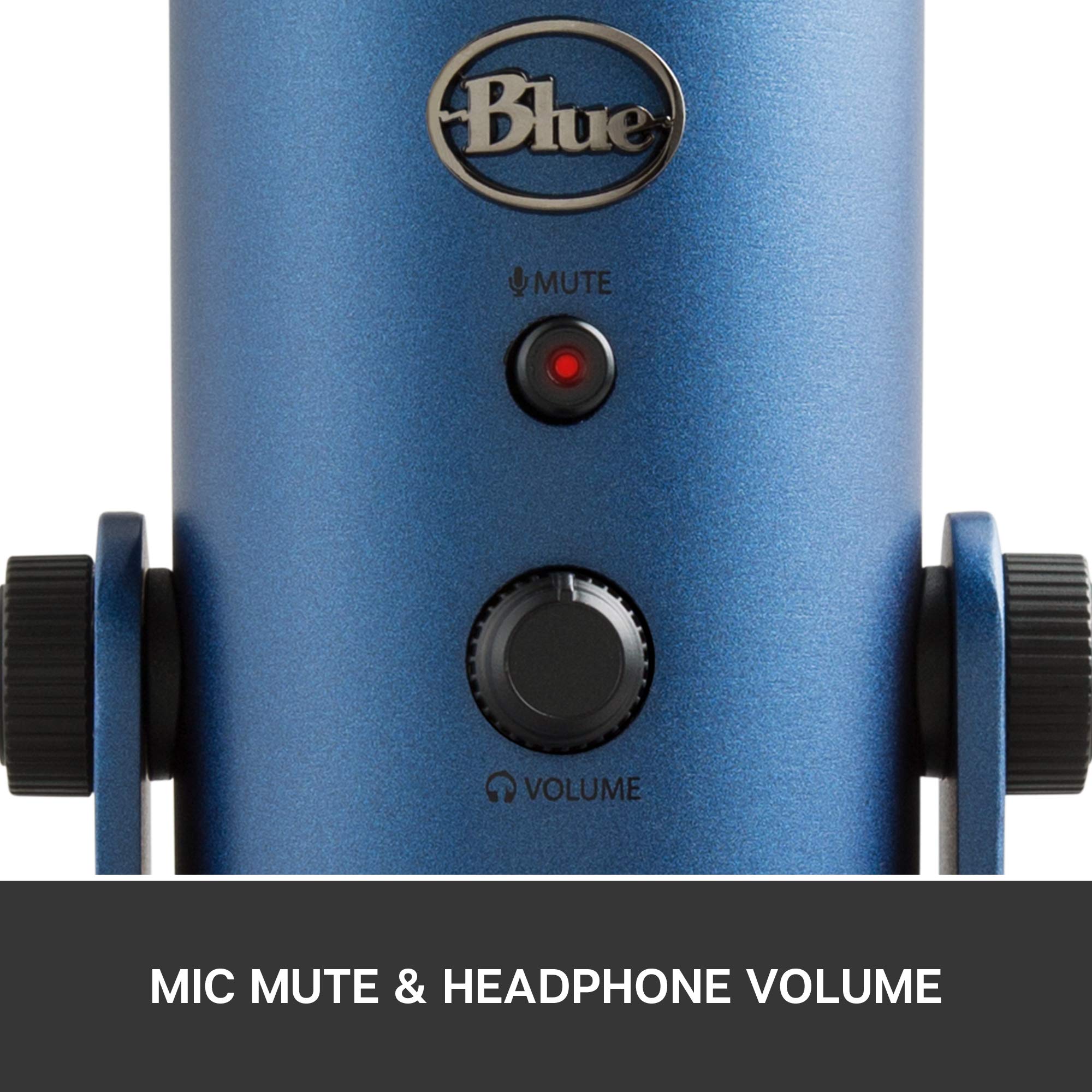BLUE Yeti USB Microphone, Midnight, Mic Only (988-000101)