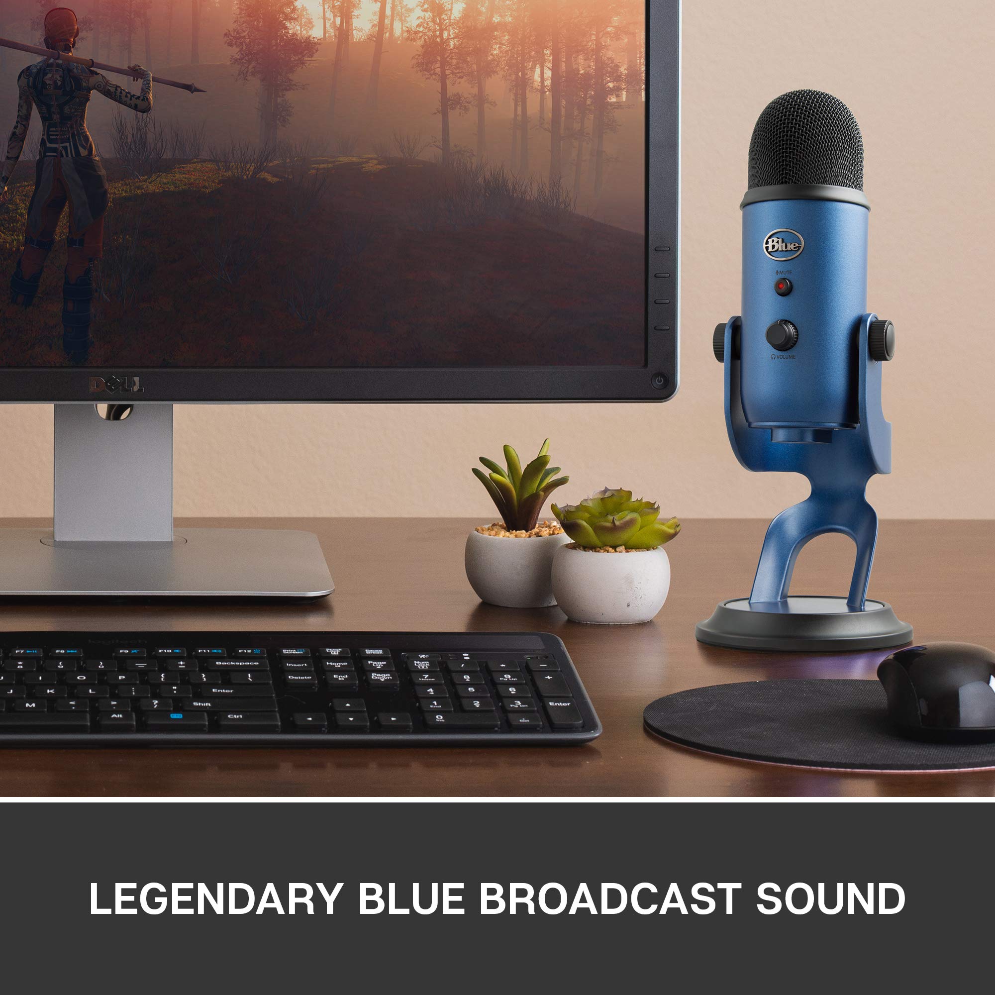 BLUE Yeti USB Microphone, Midnight, Mic Only (988-000101)