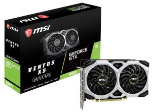 MSI Gaming GeForce GTX 1660 192-Bit HDMI/DP 6GB GDRR5 HDCP Support DirectX 12 Dual Fan VR Ready OC Graphics Card (GTX 1660 VENTUS XS 6G OC)