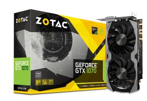 ZOTAC GeForce GTX 1070 Mini 8GB GDDR5 VR Ready Super Compact Gaming Graphics Card (ZT-P10700G-10M)