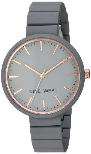 Nine West Women’s NW/2012 Rubberized Bracelet Watch