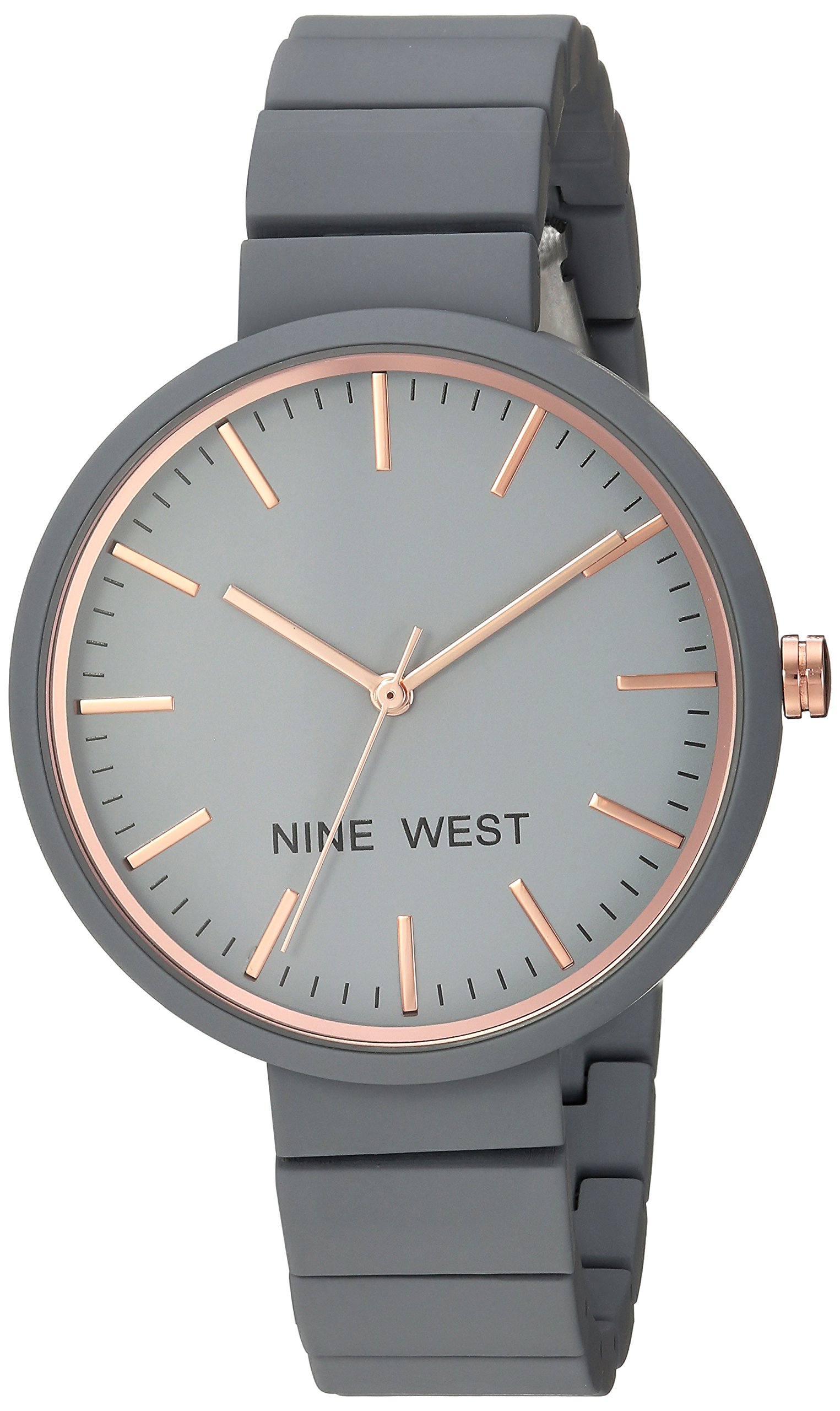 Nine West Women’s NW/2012 Rubberized Bracelet Watch