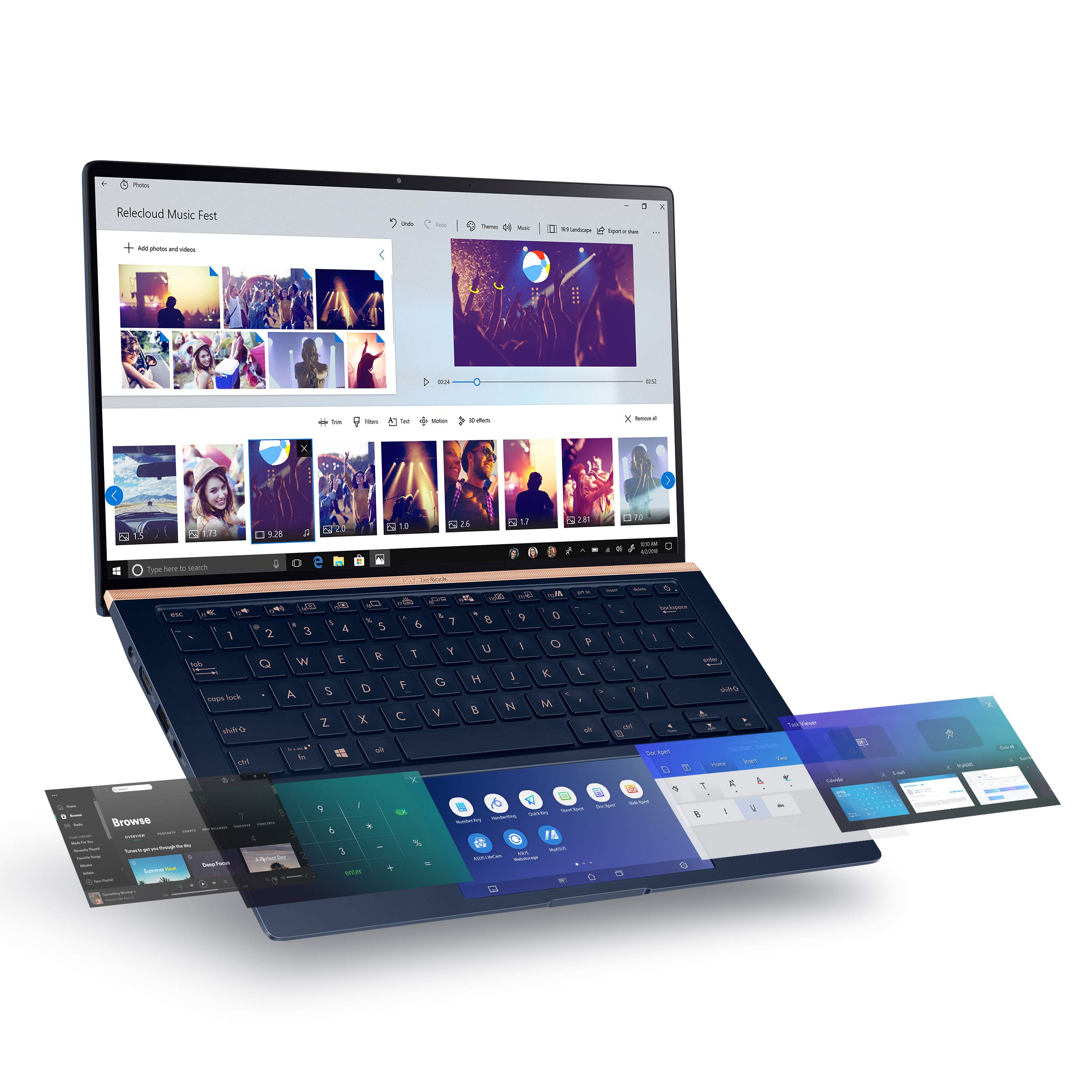 ASUS ZenBook 14 Ultra-Slim Laptop 14″ Full HD NanoEdge Bezel, Intel Core i7-8565U, 16GB RAM, 512GB PCIe SSD, GeForce MX250, Windows 10 Pro, Royal Blue