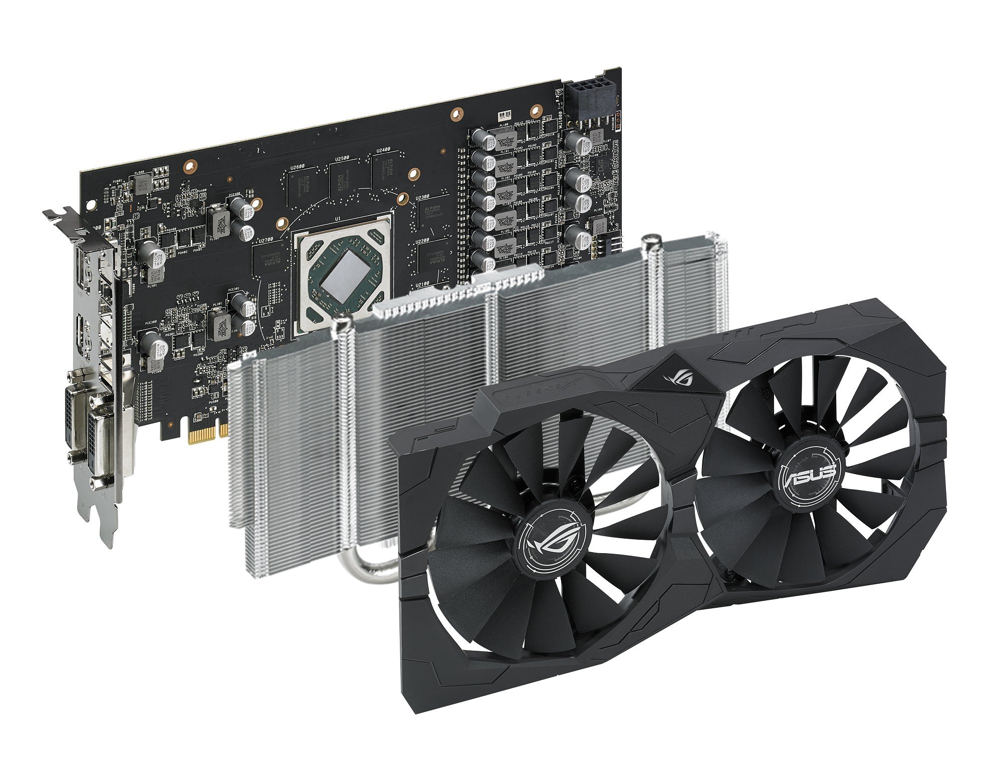 Asus ROG Strix Radeon Rx 570 O4G Gaming OC Edition GDDR5 DP HDMI DVI VR Ready AMD Graphics Card (ROG-STRIX-RX570-O4G-GAMING)
