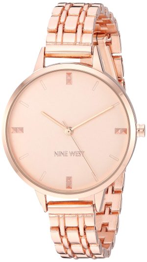 Nine West Women’s Rose Gold-Tone Bracelet Watch