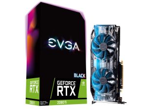 EVGA GeForce RTX 2080 Ti Black Edition Gaming, 11GB GDDR6, Dual HDB Fans & RGB LED Graphics Card