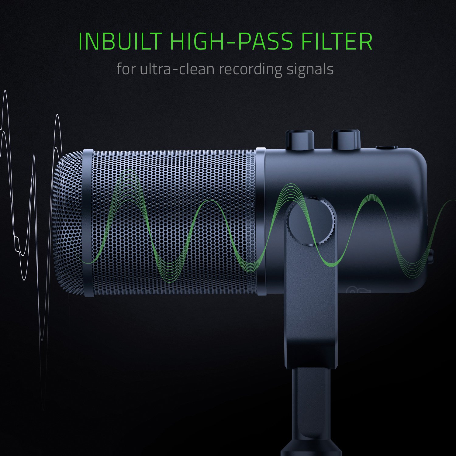 Razer Seiren Elite USB Streaming Microphone: Professional Grade High-Pass Filter – Built-In Shock Mount – Supercardiod Pick-Up Pattern – Anodized Aluminum – Matte Black