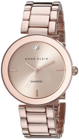Anne Klein Women’s Genuine Diamond Dial Bracelet Watch